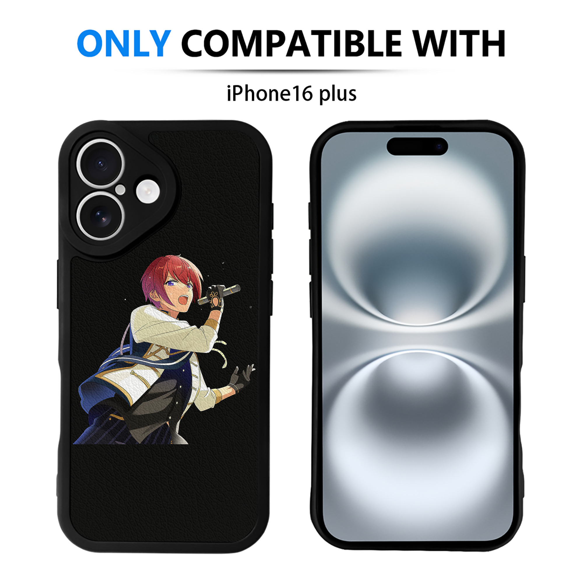 （画像用） あんさんぶるスターズ! Ensemble Stars 【iPhone 16シリーズ対応】シリコンスマホケース（レザー調） 材質：シリコン